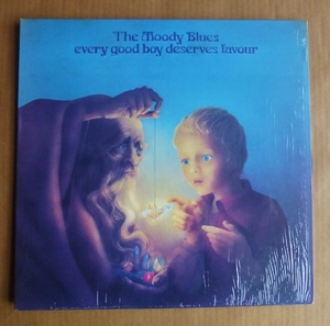 THE MOODY BLUES「EVERY GOOD BOY DESERVES FAVOUR」米ORIG [初回白THRESHOLD] シュリンク美品