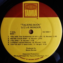 STEVIE WONDER「TALKING BOOK」米TAMLA [T-319L] シュリンク美品_画像5