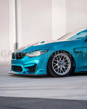 ★BMW F80 M3 F82 F83 M4 ハーフカーボン フロント リップ スポイラー LT型 2014/7-2021《3分割タイプ》☆._画像1