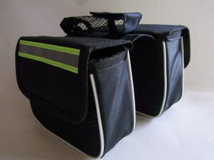  saddle-bag bicycle for black color reflection tape attaching 15x5.5x12cm