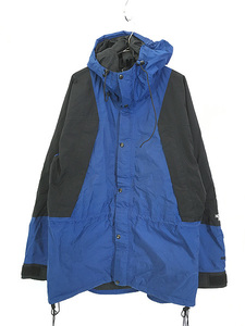 古着 90s TNF The North Face GORE-TEX ゴア マウンテン ジャケット パーカー 青×黒 XL 古着