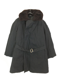[Deadstock] б/у одежда 70s Россия армия AIR FORCE серый подкладка есть воротник боа парусина winter жакет пальто 48-3