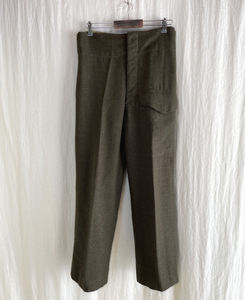 50s Canada army Battle dress wool pants W31g LUKA pants slacks / 40s WW2 France army England army the US armed forces 