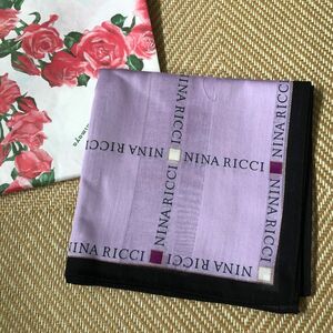 「NINA RICCI」ニナリッチ　大判ハンカチ「新品・未使用品」サイズ　56×56cm