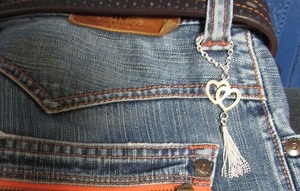  джинсы аксессуары серебряный Heart 