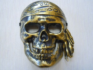  mask skull Gold gold color skeleton ....... mask Halo we n party fancy dress 