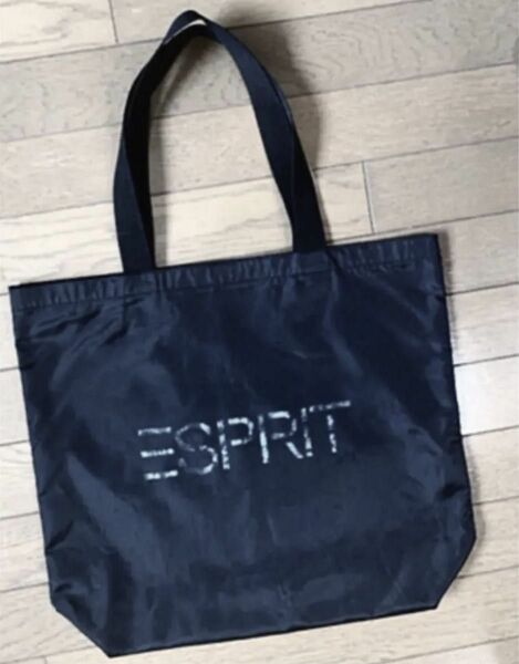 ESPRIT エスプリ トートバッグ ブラック　マッチあり ショッピングバッグ
