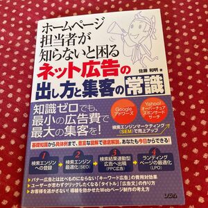 ホームページ担当者が知らないと困るネット広告の出し方と集客の常識 （ホームページ担当者が知らないと困る） 佐藤和明／著