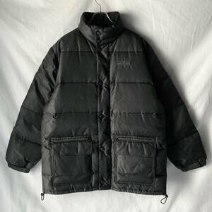90s DKNY TECH USA ダナキャラン ニューヨーク ダウンジャケット ブラック 黒 M (メンズL〜XL程度) ヴィンテージ OLD