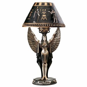 古代エジプト神話 イシス ランプインテリアライト彫刻オブジェエスニック飾り間接照明イルミネーション置物ネオクラシック宝物個性的雑貨