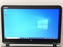 大画面15.6型 第6世代CPU+SSD搭載 HP ProBook 450 G3 (Core i3-6100U 2.3GHz/4GB/SSD 256GB/DVDRW/Wi-Fi/WebCam/Windows10 Pro)[264003+]_画像2