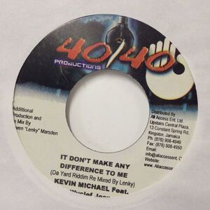 EPレコード　KEVIN MICHAEL feat. WYCLEF JEAN / IT DON'T MAKE ANY DIFFERENCE TO ME