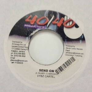 EPレコード　VYBZ KARTEL / SEND ON (TIME TRAVEL)