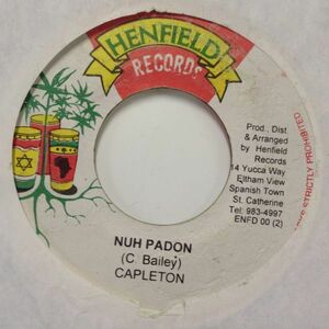 EPレコード　CAPLETON / NUH PADON (NUH PADON)