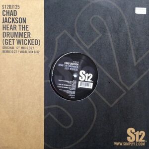 12inchレコード　CHAD JACKSON / HEAR THE DRUMMER (GET WICKED)