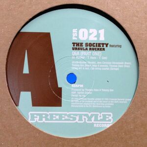 12inchレコード　THE SOCIETY / Q&A (PART ONE) feat. URSULA RUCKER!