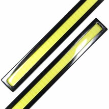 550円スタート！送料全国一律210円！LED ディライト COB 高輝度発光 12V車用 パネルライト バーライト 超薄型デザイン 17cm ホワイト 2本_画像6