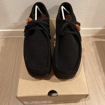 Clarks Wallabee クラークス ワラビー Black ブラック スエード モカシン UK7_画像2