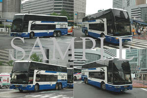 D[ bus photograph ]L version 4 sheets JR bus Kanto aero King Dream number Osaka station 