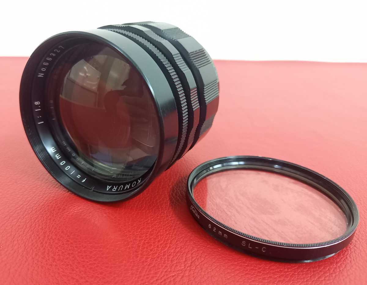 定番 KOMURA-105mm F2 三協光機 希少 レンズ(単焦点) - xn