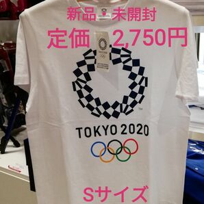 S　エンブレム　Tシャツ　綿ティーシャツ　東京2020　オリンピック　公式ライセンス商品