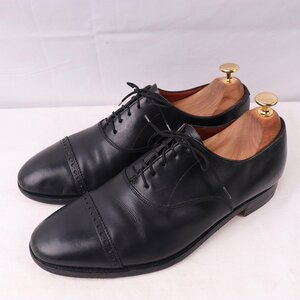 ジョンロブ 6 1/2 E ドミンゴ 茶 パンチドキャップトゥ 内羽根 JOHN LOBB domingo メンズ 中古 古着 ds3218