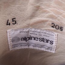 イタリア製 アルパインスター 45/ヴィンテージ alpinestars バイクブーツ ストラップ 黒 白タグ メンズ 古着 中古 eb917_画像10