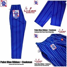 送料0 【COOKMAN】クックマン Chef Pants シェフパンツ Pabst Stripe Blue 221-21815 -M 男女兼用 イージーパンツ コックパンツ 西海岸_画像4