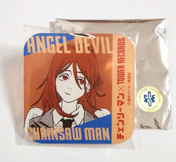 チェンソーマン タワレコ マンガ展 ラメアクリルバッジ ラメバッジ 天使の悪魔