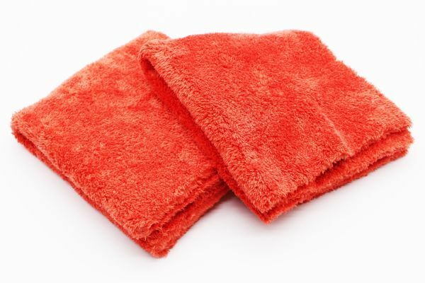 ULTRA PLUSH EDGELESS 500 GSM MICROFIBER DETAILING TOWEL RED(ウルトラプラッシュエッジレス500GSM マイクロファイバー レッド2枚セット)