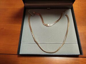 JEWELRY TSUTSUMI jewelry tsu loading K18YG flat necklace (W6 surface ) 50cm 31g