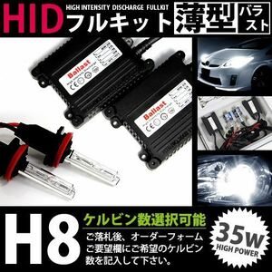 最安値 HIDフルキット 薄型バラスト 35w H8 15000k HID ヘッドライト HID フォグランプ キセノン フル セット コンパクト ライト ランプ