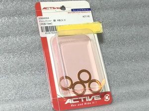 ★アクティブ★銅ワッシャー 4枚set 1mm厚 内径10mm 検）クラッシュ ワンウェイ GK ガスケット パッキン