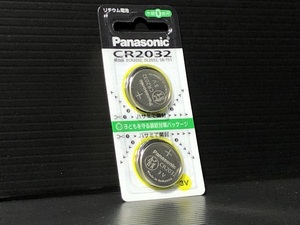 ★安心のPanasonic★ CR2032 ２個set ボタン電池 検）キーレス セキュリティー リモコン コントローラー スイッチ