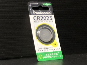 ★安心のPanasonic★ CR2025 ボタン電池 検）キーレス セキュリティー リモコン コントローラー スイッチ