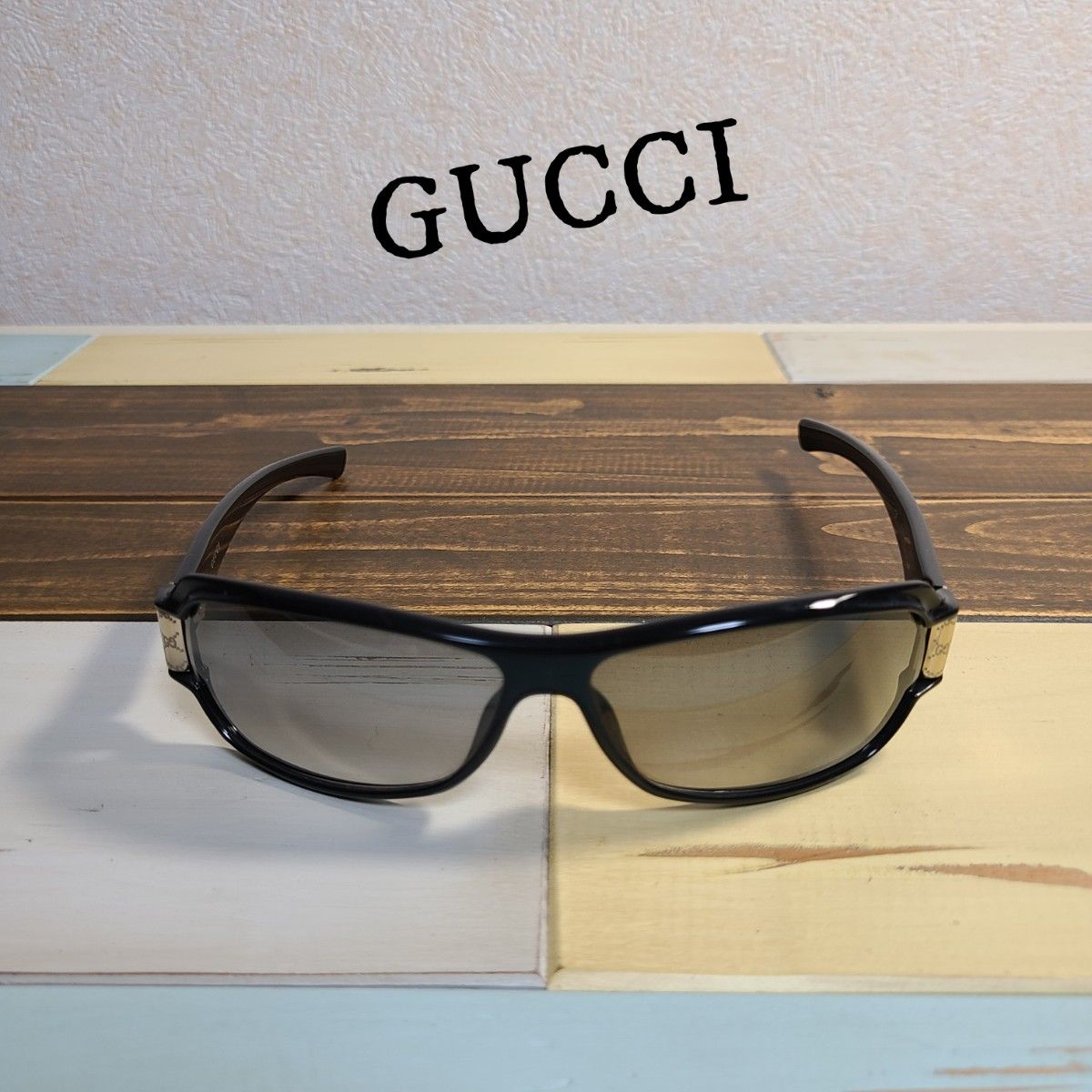 特別送料無料!】 超美品 GUCCI グッチ サングラス GG ブルー