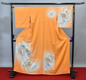 【桜庭呉服店】 附下訪問着 披露宴 藤の花 牡丹 花 身丈157cm 裄丈66cm ★着物 パーティー t‐1120