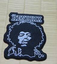 黒白銀◆新品ジミ・ヘンドリックス Jimi Hendrixアメリカ　ギタリスト　シンガーソングライター 　アフロヘア刺繍ワッペン■ 　音楽　MUSIC_画像5