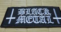 ■長方形　BM　逆さ十字架◆新品　ブラックメタル　Black Metalヘヴィメタル　刺繍ワッペン（パッチ）激渋◆音楽　MUSIC　ミュージック◇◎_画像6