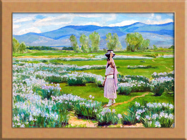 製品保証 水のある風景/喜田愛子 【版画文】 ,宮村忠 【文