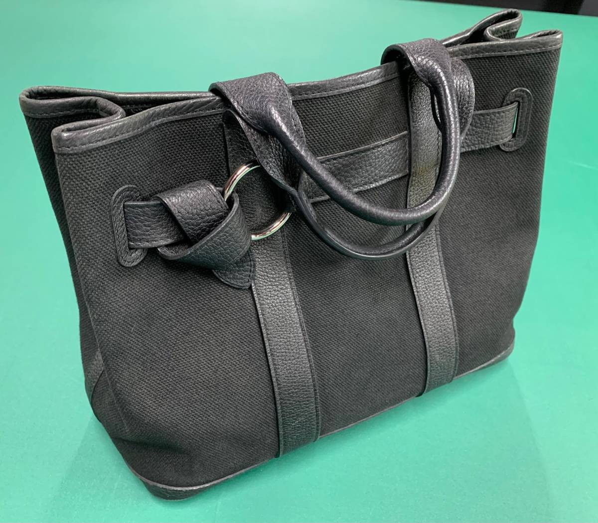 エルメス トワルアッシュ×レザー プティット・サンチュール PM □K刻印