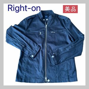 Right-on綿スタンドカラージャケット