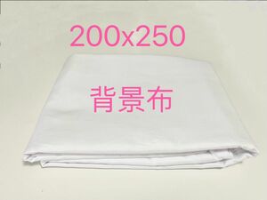 200x250 背景布シート 白 ホワイト 撮影用 バックシート シンプル
