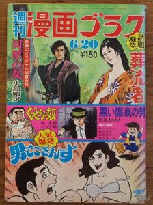 週刊漫画ゴラク 1974年6/20 小島剛夕 ケン月影 佐藤まさあき 高橋亘 はらたいら 西沢周平