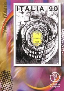 ワールドカップ1990イタリア オフィシャル・ポスター・カード！PANINI 02 日韓Ｗ杯カード☆レア！P14