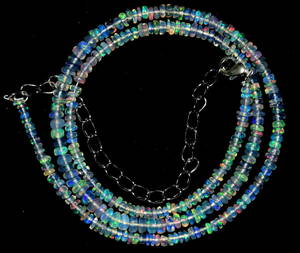 オパール　　お届けに2週間以上かかります。GTL認定　クラリティ・トリプルA+オパール　自然エチオピアオパールAAA品質Weloファイヤー 