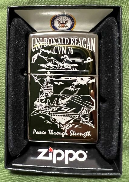 【極レア・新品未使用】 ZIPPO ロナルド・レーガン 戦艦内購入 米海軍特別限定品 