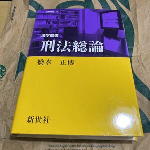 法学叢書刑法総論 （法学叢書　１２） 橋本正博／著