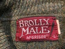 ヴィンテージ McGREGOR マックレガー Brolly Male ニット セーター 長袖 グリーン メンズ L 古着_画像9