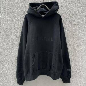 新品 FOG Fear Of God Essentials フィアオブゴッド エッセンシャルズ Sサイズ LOGOパーカー フーディ ブラック Black